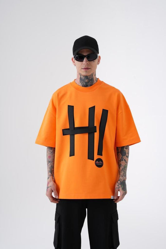 H! Oversize T-shirt - Black Side