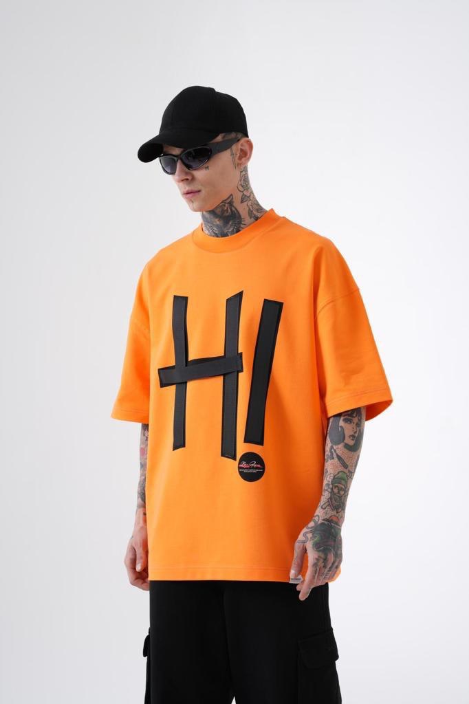 H! Oversize T-shirt - Black Side