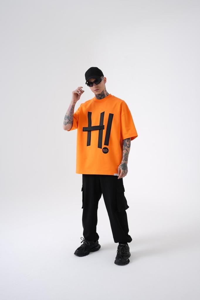 H! Oversize T-shirt - Black Side