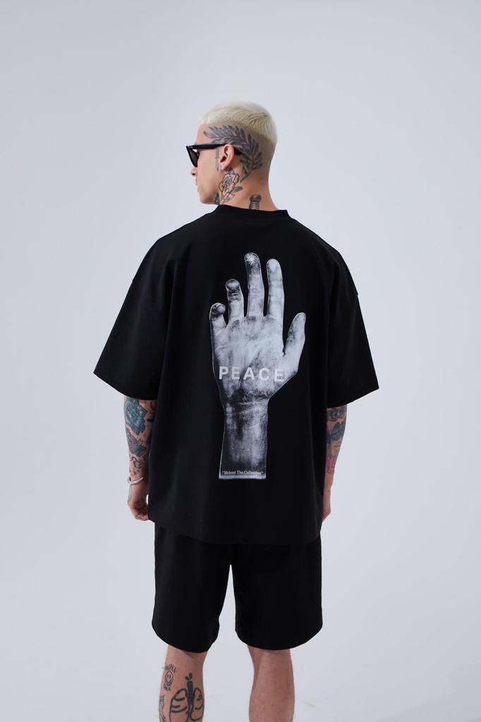 Peace Oversize T-Shirt - Black Side