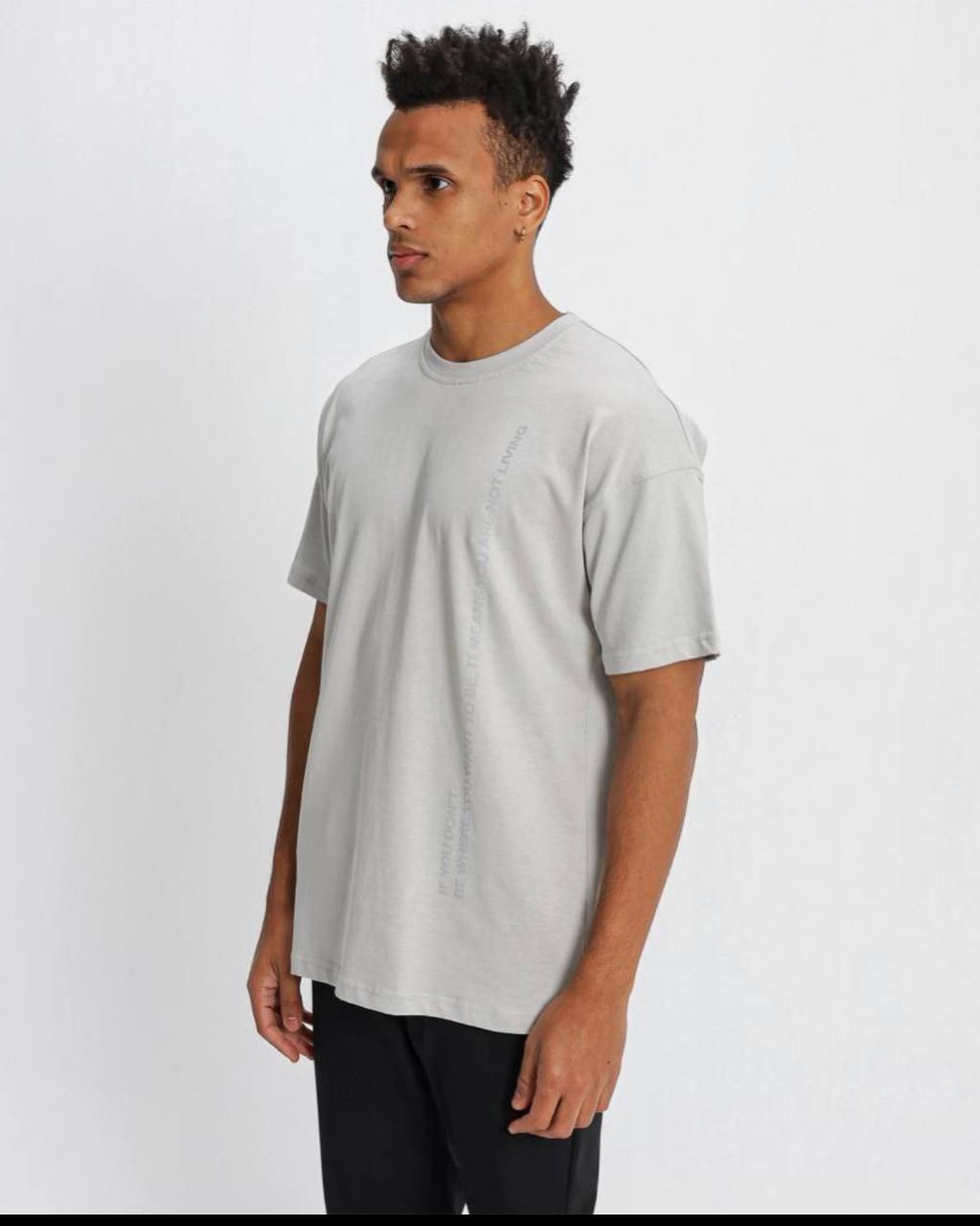 Unlightening Oversize T-Shirt - Black Side