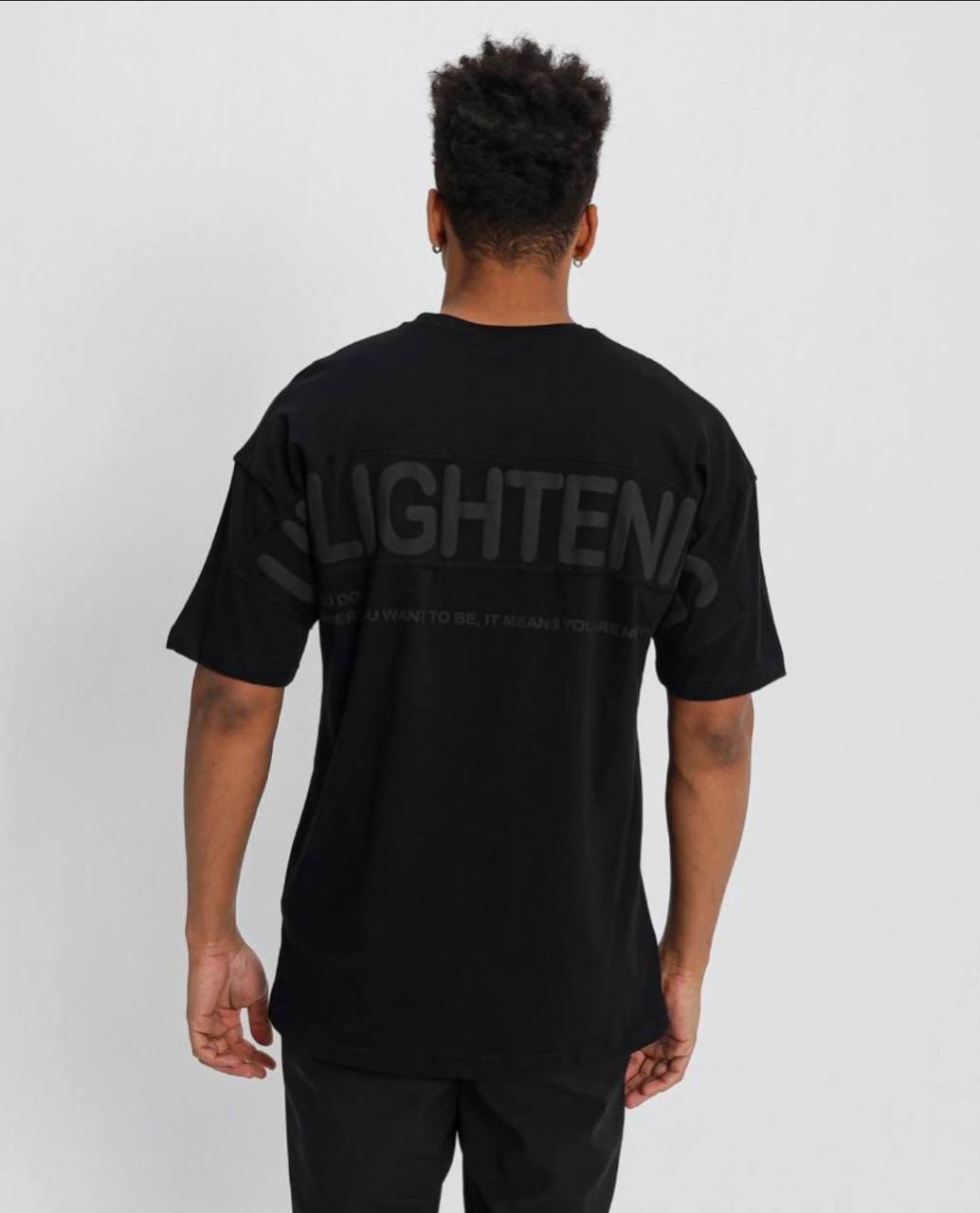 Unlightening Oversize T-Shirt - Black Side