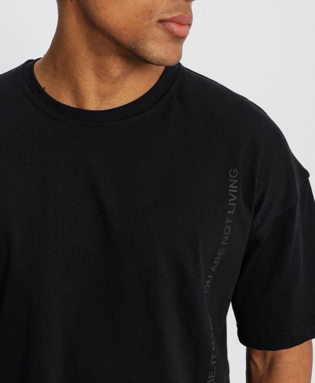 Unlightening Oversize T-Shirt - Black Side