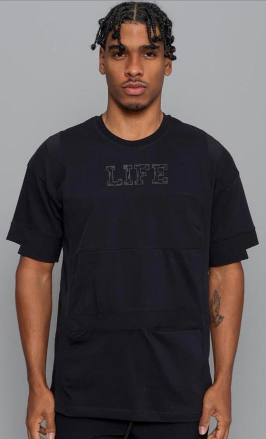 Life Oversize T-Shirt - Black Side