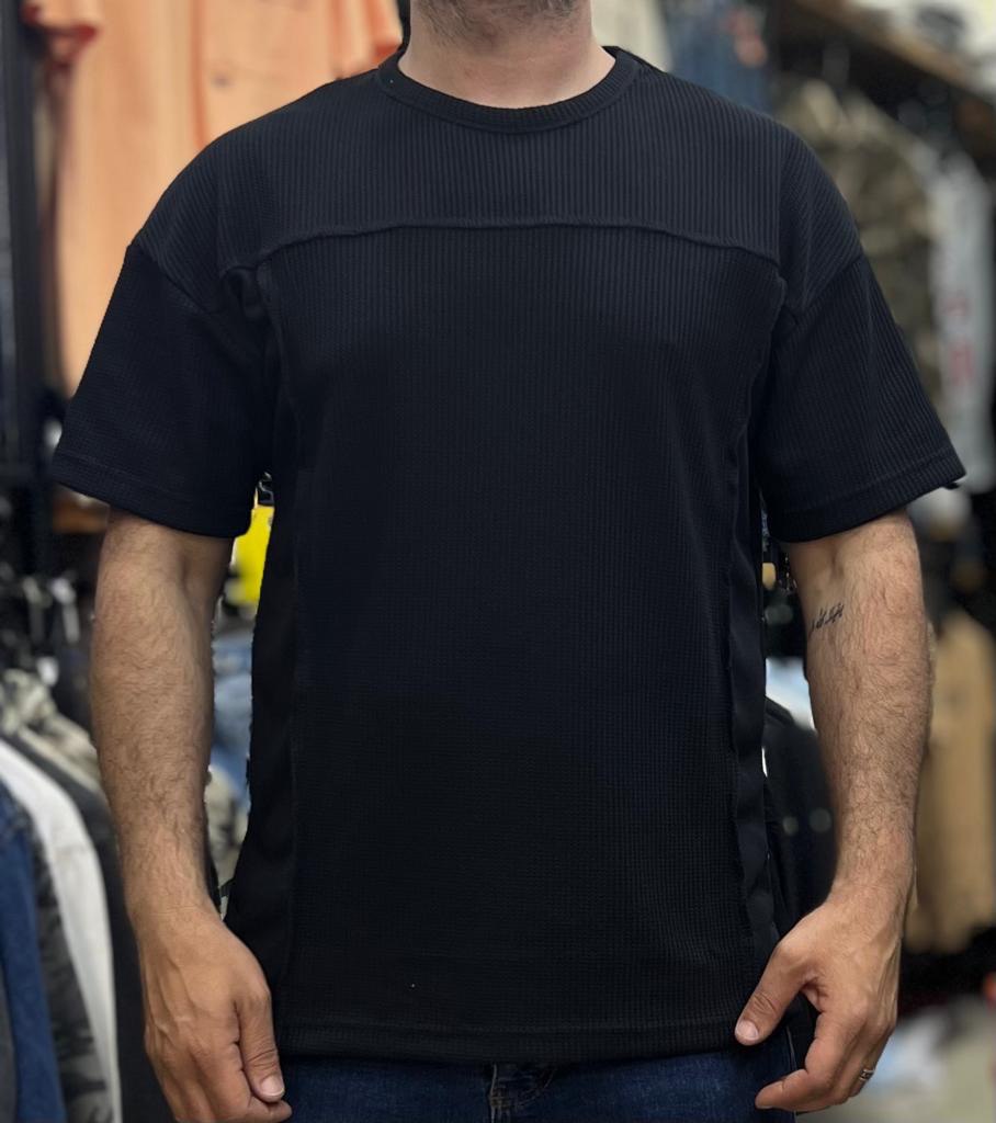 Plain Oversize T-Shirt - Black Side